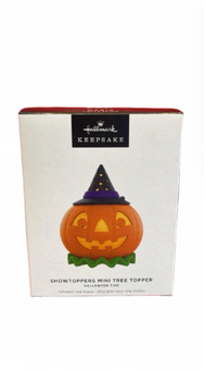 Hallmark 2025 Keepsake Mini Pumpkin Halloween ShowToppers Musical Tree Topper N