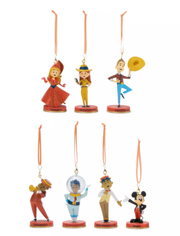 Disney Disneyland 70th Vault Collection Figural Ornament Set New With Box