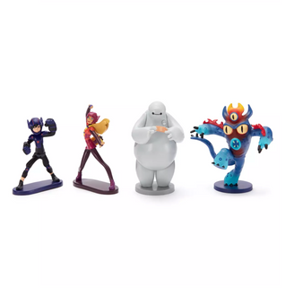 Disney Parks Big Hero 6 Hiro Baymax Tadashi Figurine Playset Toy New With Box