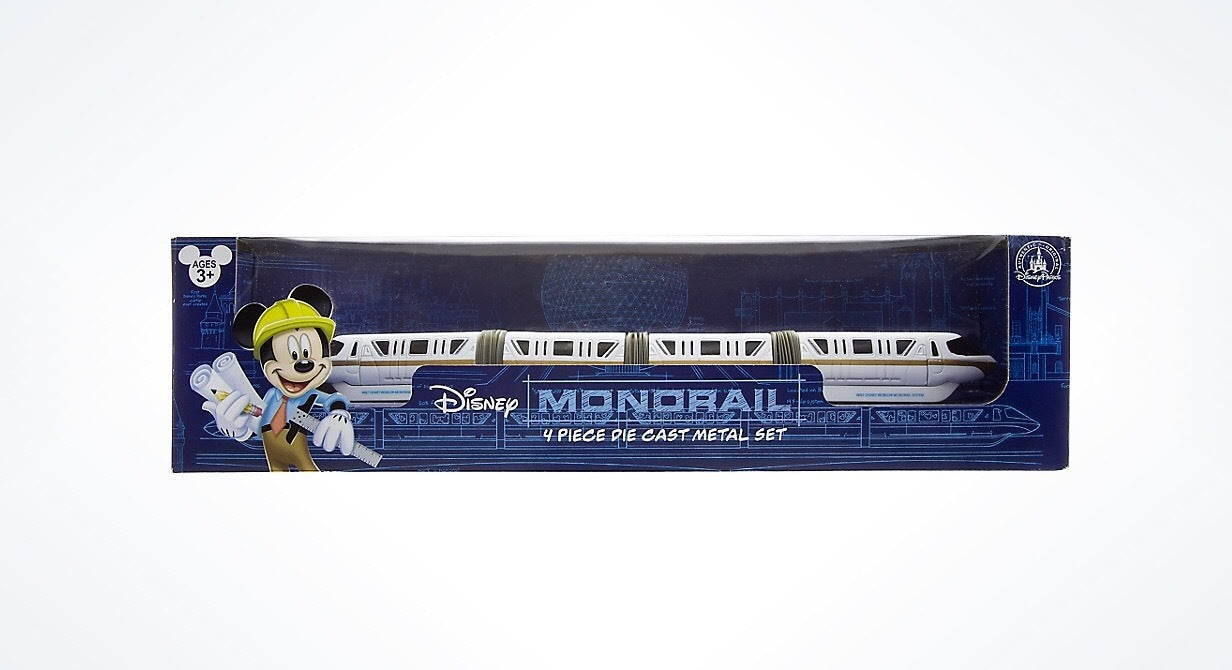 Disney Parks Monorail Set Die-Cast Vehicle New with Box