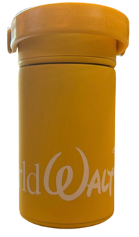 Disney Parks Walt Disney World Logo Mania Yellow Water Bottle Small New With Tag