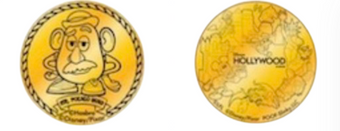 Disney Hollywood Celebrity 5&10 Mr. Potato Head Collectible Coin Medallion New