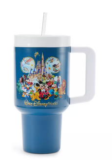 Disney Parks Walt Disney World Storybook 33 oz. Travel Cup w Straw New with Tag