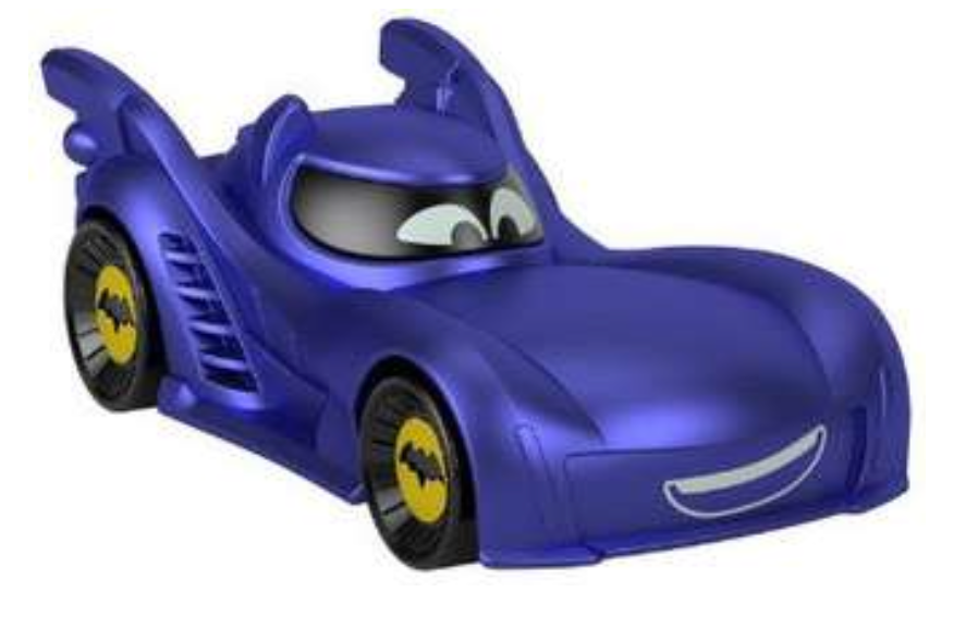 Disney Fisher-Price DC Batwheels Bam the Batmobile Diecast Car Toy New with Box