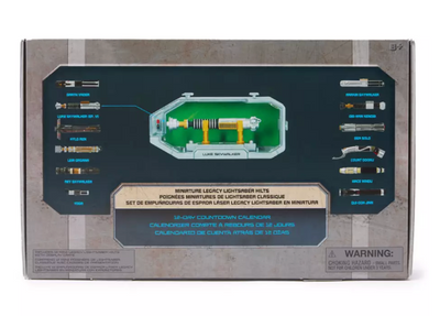 Disney Parks Miniature Legacy LIGHTSABER Hilts Countdown Calendar Star Wars New