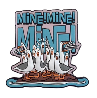 Disney Parks Finding Nemo Seagulls "Mine Mine Mine" Magnet New With Tag