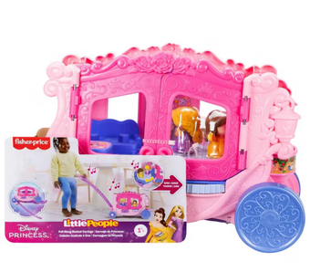 Little People Disney Princess Pull Along Carriage Toy New With Box