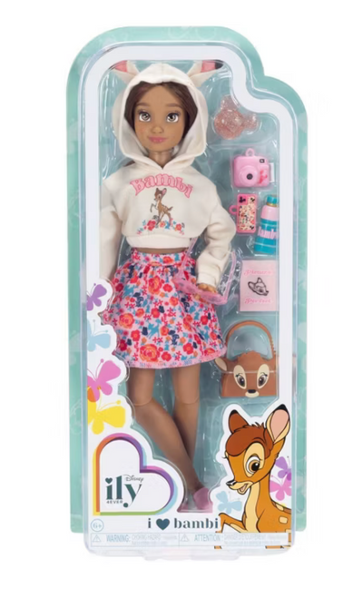 Disney ILY 4ever 12.5" Bambi Doll Brown Hair/Green Eyes Toy New With Tag