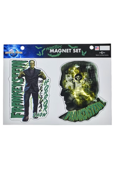 Universal Studios Monsters Frankenstein Die Cut Magnet Set New