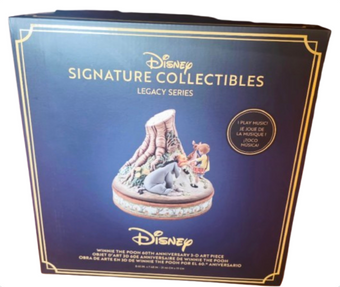 Disney Parks Winnie The Pooh 60th 3-D Art Piece Signature Collectible Legacy New