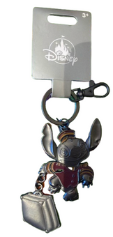 Disney Parks Hollywood Tower of Terror Bellhop Stitch Keychainn New With Tag