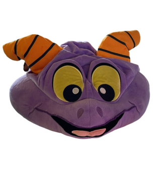 Disney Parks EPCOT Figment Face Plush Hat for Adult New with Tag