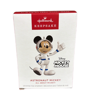 Hallmark Disney All About Mickey! Astronaut Mickey Christmas Ornament New W Box