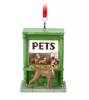Disney Lady and the Tramp Pets Sketchbook Christmas Tree Ornament New with Tag