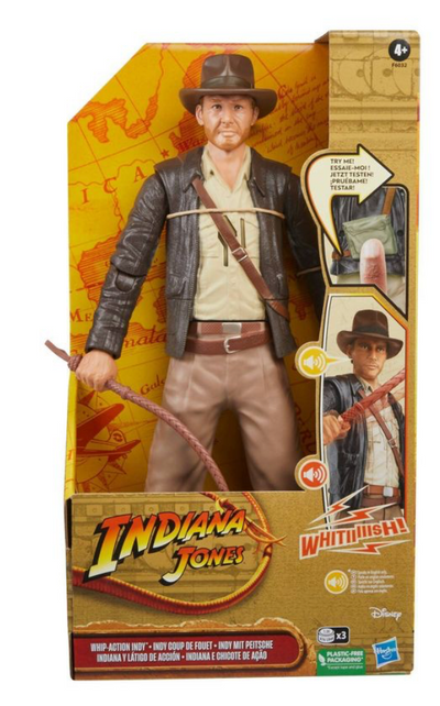 Hasbro Indiana Jones Whip-Action Indy Figure New With Box