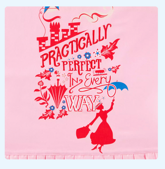 Disney Parks Kitchen Tea Towel Mary Poppins Practically Perfect Pink New W Tag