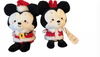 Hallmark Better Together Holiday Santa Mickey and Minnie Magnetic Plush New
