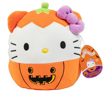 Squishmallows Original 8-Inch Hello Kitty Pumpkin Halloween Plush New With Tag