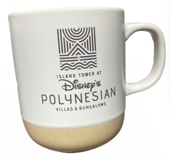 Disney Parks Island Tower Polynesian Villas & Bungalows Coffee Mug New With Tag