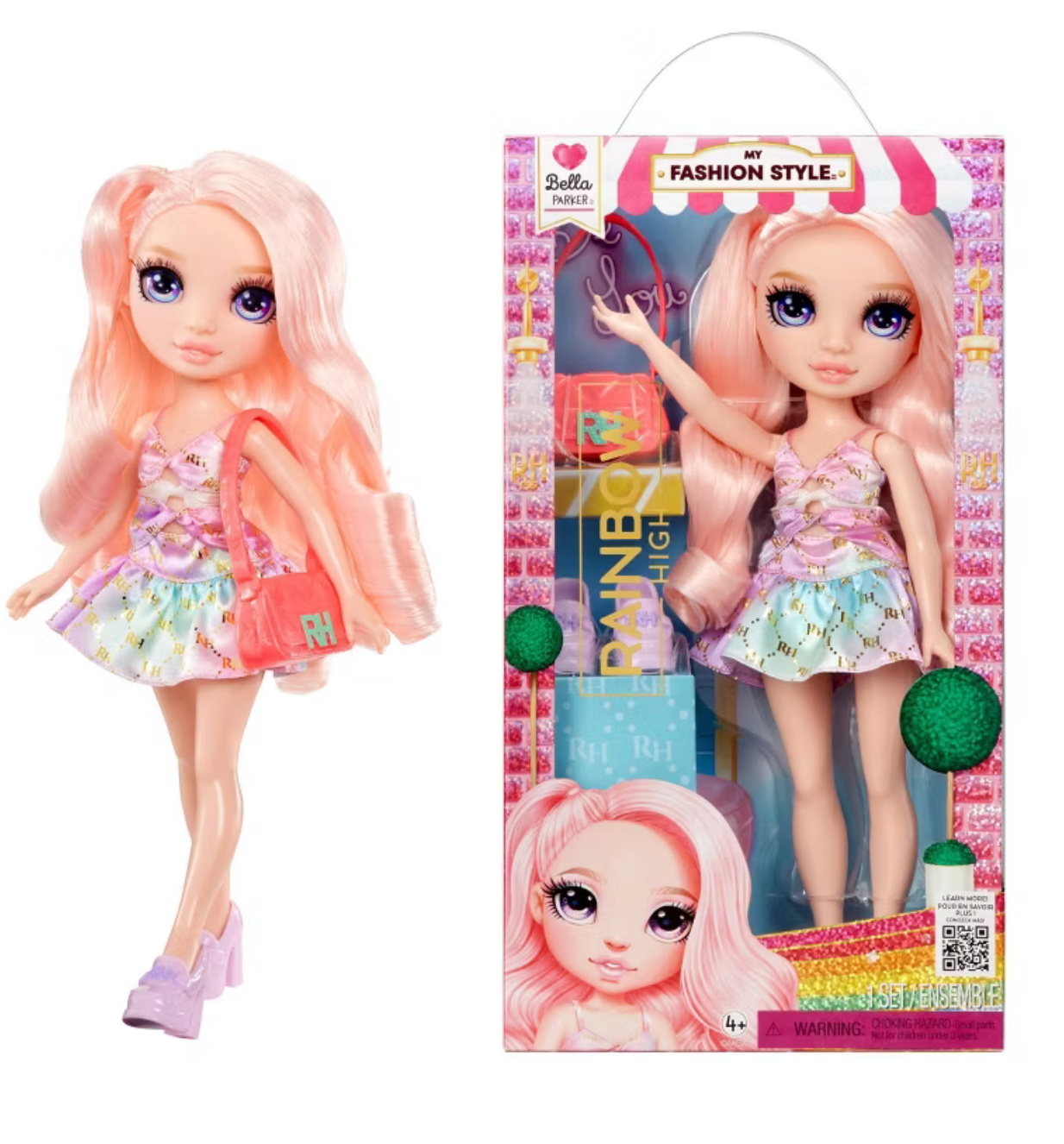 Rainbow High My Fashion Style Bella, Pink 11" Fashion Doll Toy New With Box