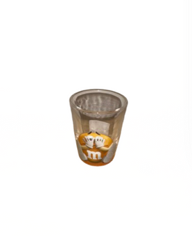M&M's World Orange Character Poses Shot Glass New