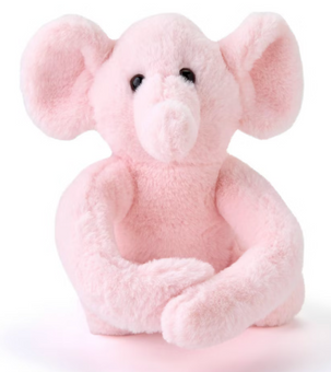 FAO Schwarz 9" Valentine Hugging Elephants Plush Set New with Tag