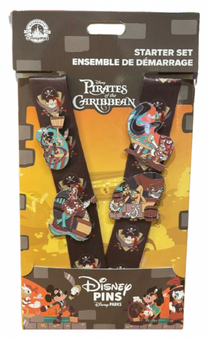 Disney Parks Mickey Pirates of Caribbean Pin Trading Starter Set New With Tag
