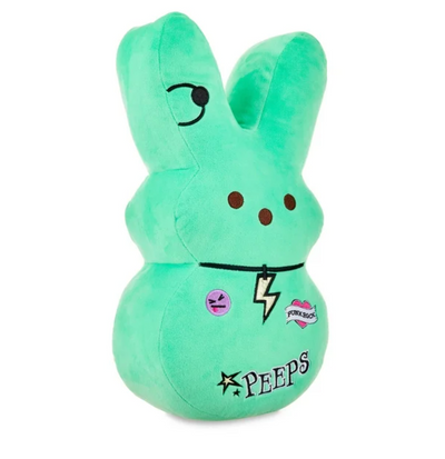 Peeps Peep Easter 15in Emo Green Punk Rock Bunny Plush New with Tag