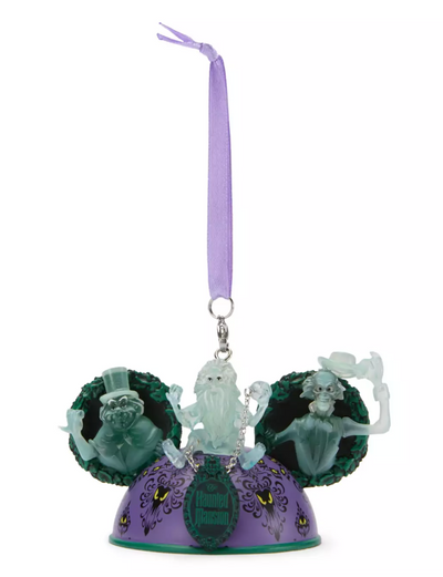 Disney Parks Hitchhiking Ghosts Light Up Ear Hat Ornament The Haunted Mansion