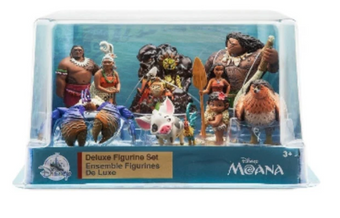 Disney Parks Moana 10 pieces Deluxe Figure Play Set New With Box