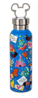 Disney Parks WDW Play in the Park Mickey Mouse Water Bottle New With Tag