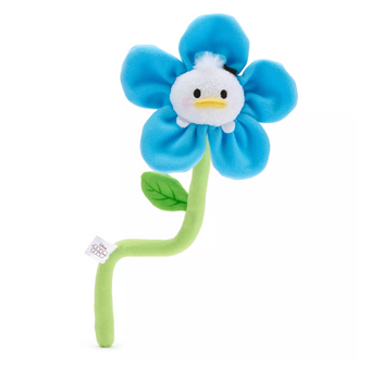 Disney Parks Bendable Blue Flower Donald Duck Plush New with Tag