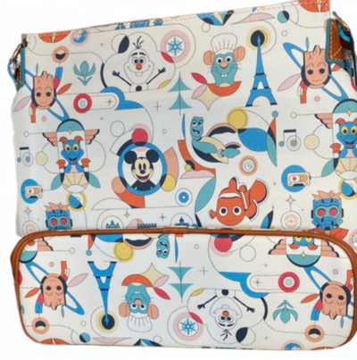 Disney Parks Epcot Characters Dooney and Bourke Crossbody Bag New with Tag