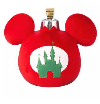 Disney Parks Holiday Christmas Mickey Icon Castle Ornament Pillow New With Tag