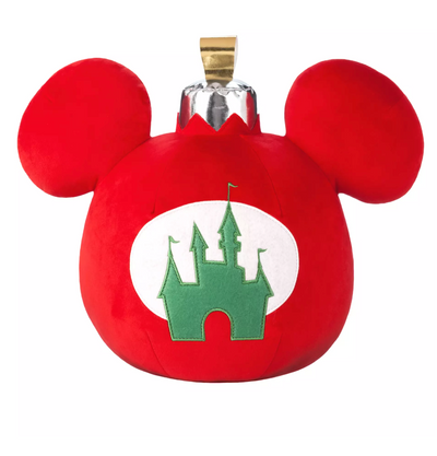 Disney Parks Holiday Christmas Mickey Icon Castle Ornament Pillow New With Tag