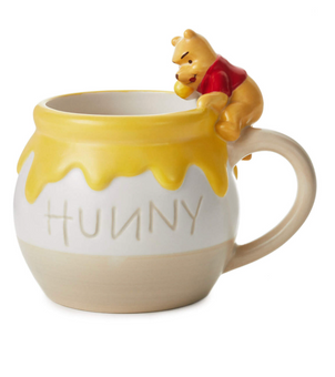 Hallmark Disney Winnie the Pooh Hunny Honey Pot Sculpted Mug 17 oz. New