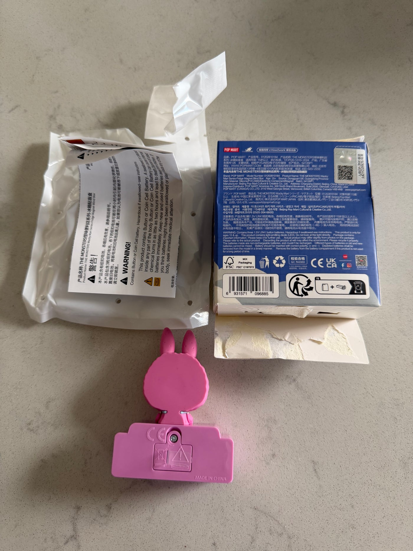 Pop Mart Labubu The Monsters Wacky Mart Milk Fridge Magnet USA Seller New w Box