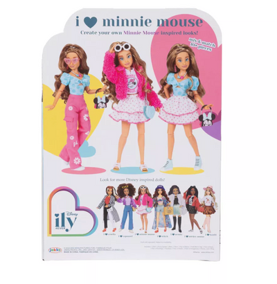 Disney ily 4EVER Inspired Minnie Fashion Doll Accessories Fuzzy Pink Jacket New