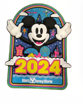 Disney Walt Disney World Icons 2024 Mickey Magnet New