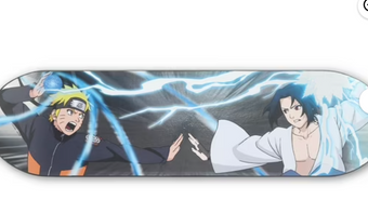 Naruto Metallic Wood Skate Deck Wall Art 22" x6 " Skateboard Collectible NEW