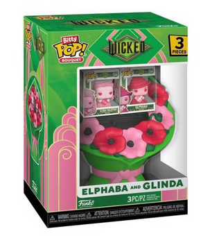 FUNKO Bitty POP! Movies Bouquet: Valentines - Elphaba & Glinda New With Box