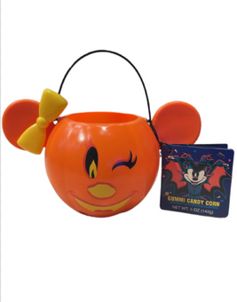 Disney Parks 2023 Halloween Minnie Gummi Candy Corn with Pumpkin Bowl New w Tag