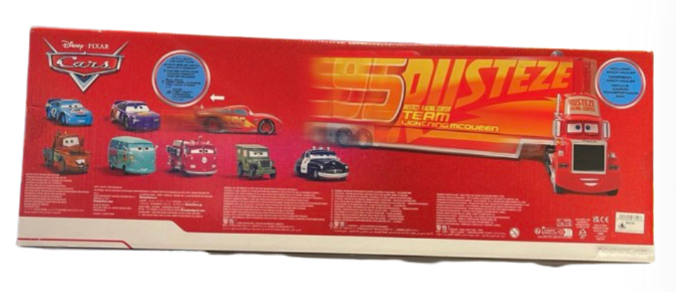 Disney Parks Pixar Cars Mack Die Cast Carrier Hauler Gift Set of 8