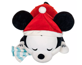 Disney Disney 100 Retro Reimagined Holiday Mickey Santa Cuddleez Plush New w Tag