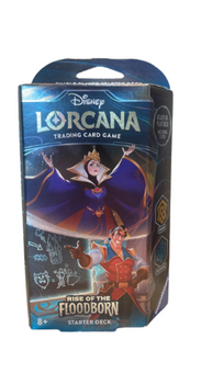 Disney Lorcana TCG Rise of the Floodborn Starter Deck Amber and Sapphire New