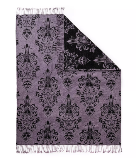 Disney Parks The Haunted Mansion Wallpaper Throw Blanket New With Tag