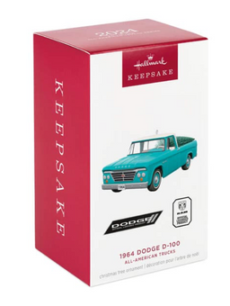 Hallmark All-American Trucks 1964 Dodge D-100 2024 Metal Ornament New With Tag