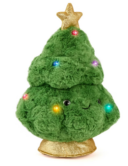 FAO Schwarz 13" Glow Brights Vintage Tree Plush Toy New with Tag