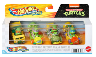 Hot Wheels RacerVerse TMN Ninja Turtles Vehicles - 4pk Toy New with Tag