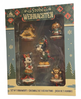 Disney Parks Epcot Germany Weihnachten Christmas Ornament Set New with Tag